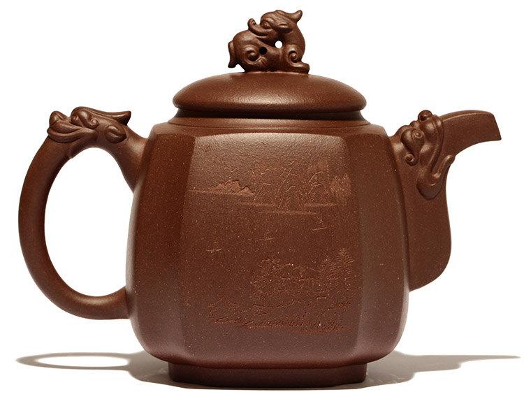 Ba Fang Teapot Premium And Treasure Tea Pot Handmade Zisha Clay Teapot Guaranteed 100%Genuine Original Mineral Fired