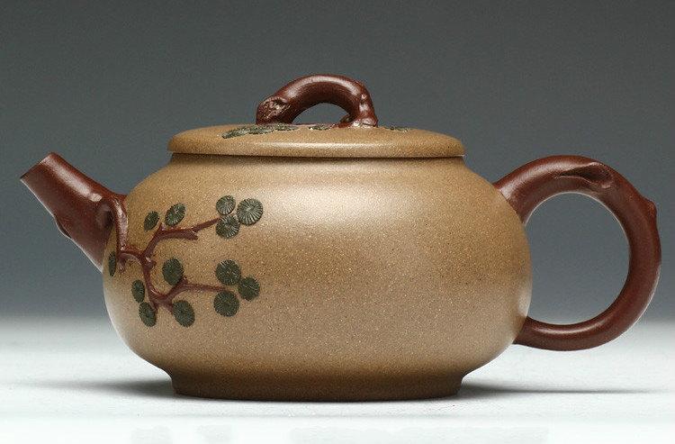Evergreen Teapot Chinese Gongfu Teapot Yixing Pottery Handmade Zisha Clay Teapot Guaranteed 100%Genuine Original Mineral Fired