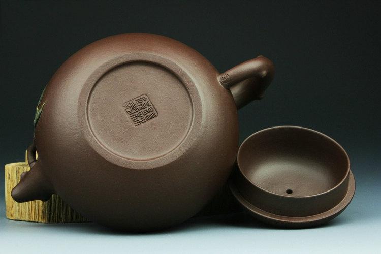 Fo-Shou Teapot Premium And Treasure Yixing Zisha Pottery Handmade Zisha Clay Teapot Guaranteed 100%Genuine Original Mineral Fired